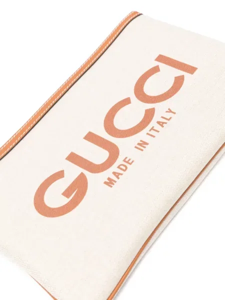 Geantă plic Gucci cu imagine din canvas