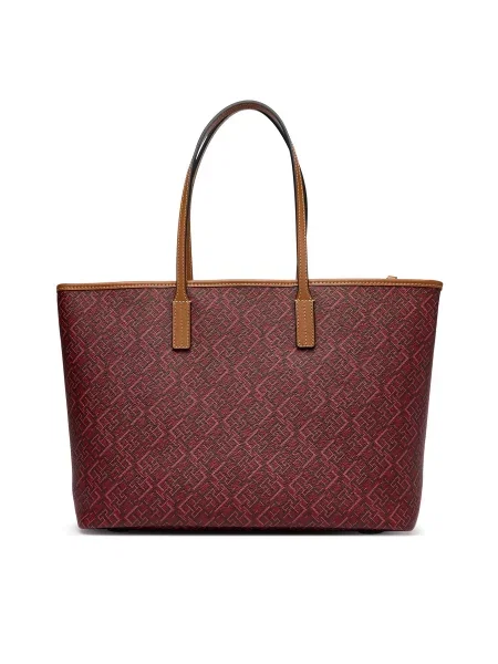 Kabelka Tommy Hilfiger Th Monoplay Tote Le Tmavo červená