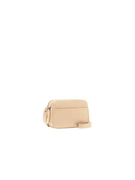 Torebka crossbody Coccinelle skórzana beżowa