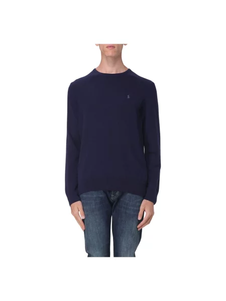 Sweter Polo Ralph Lauren wełniany niebieski