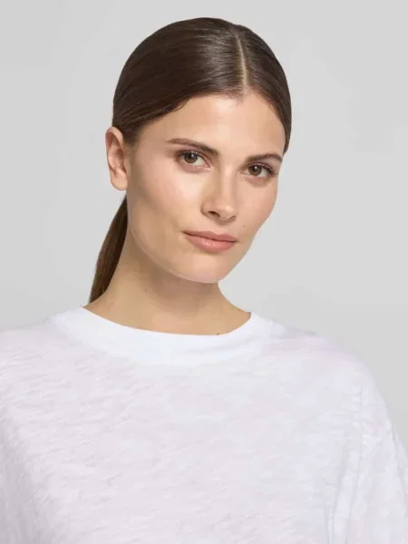T-shirt o kroju regular fit z czystej bawełny Marc O'polo biała