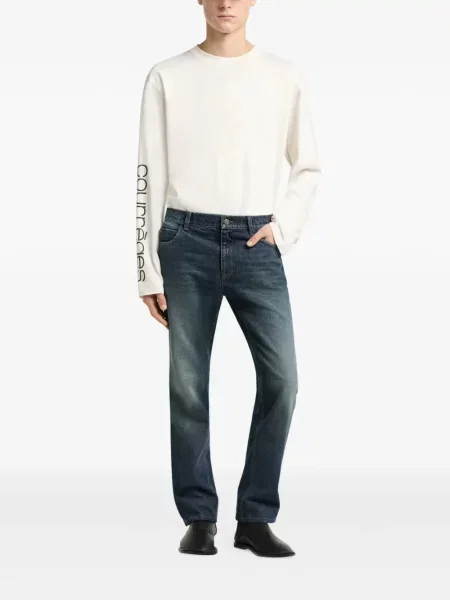 Lung tricou Courreges cu imagine