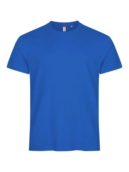 Clique Basic-T koszulka o dopasowanym kroju – royal blue biała