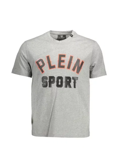 Tricou sport Plein Sport cu imagine gri