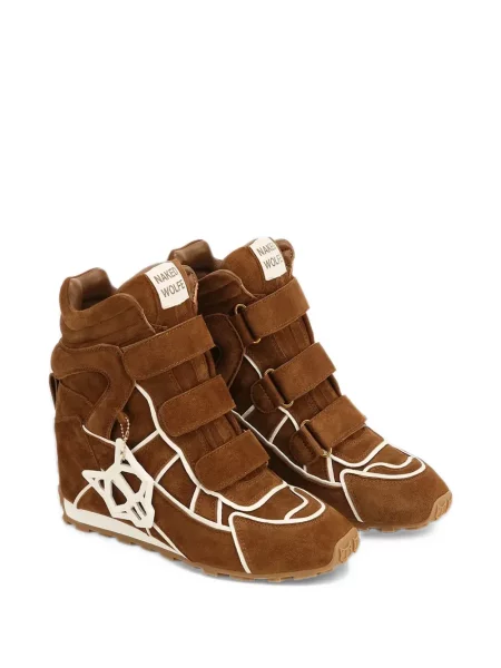 Szarvasbőr sneaker Naked Wolfe barna