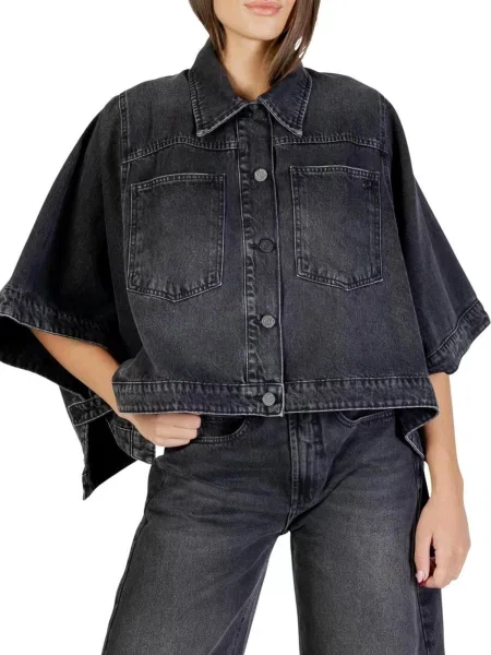 Kurtka jeansowa Colcci czarna