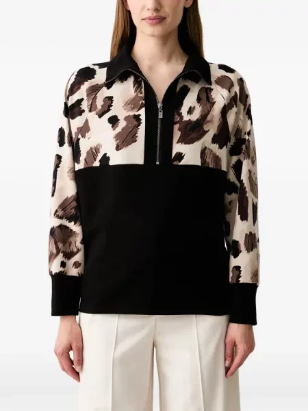 Top Joseph Ribkoff cu imagine cu model leopard negru