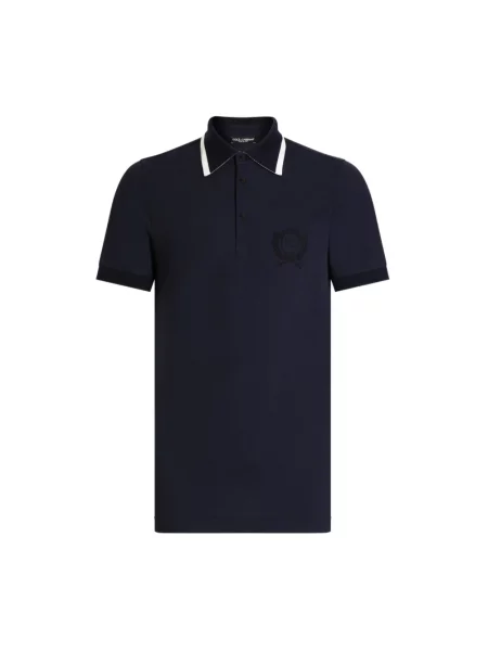 Koszulka polo Dolce And Gabbana niebieska