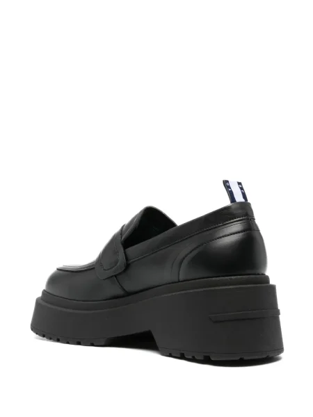 Pantofi loafer Tommy Jeans din piele negru