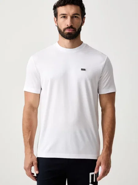 Emporio Armani tricou pentru bărbați cu modal alb