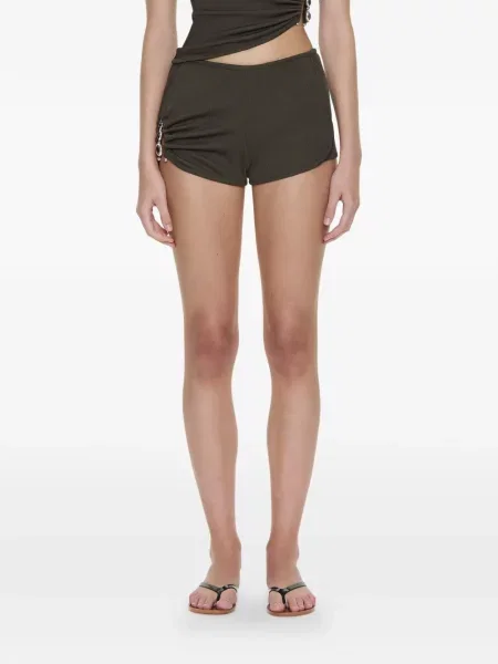 Pantaloni scurți Christopher Esber de cristal verde