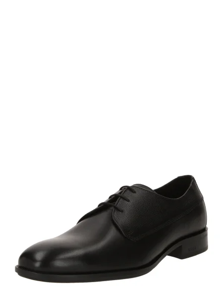 BOSS BLACK De piele pantofi derby Colby negru