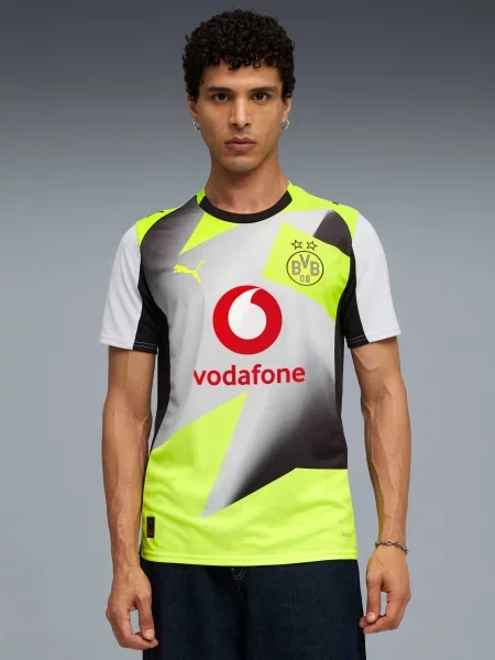 Футболка спортивна PUMA Bvb Away Jersey Replica комбінований верх сірий