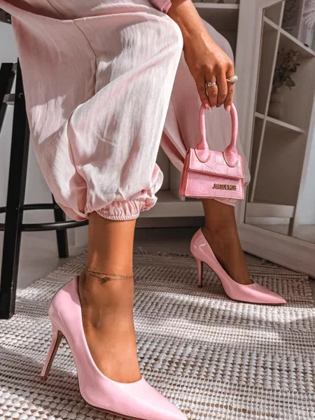 Usnjene lakirane salonarji Boto bela