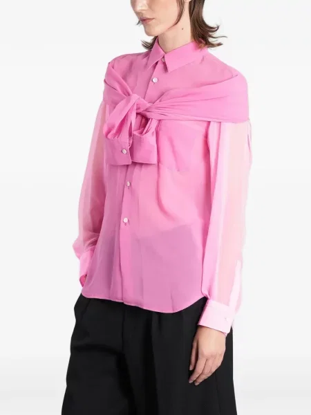 Lung cămașă Comme Des Garçons roz