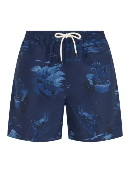 Kąpielówki Polo Ralph Lauren niebieskie