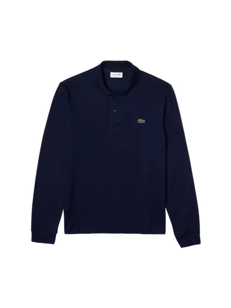 Koszulka polo Lacoste z długim rękawem niebieska