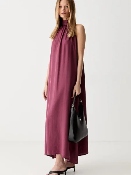 ViCOLO rochie halter din lyocell violet
