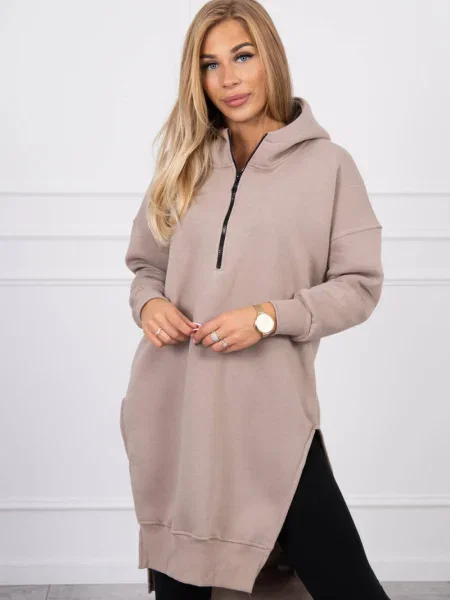 Hanorac Kesi cu crăpătură bej