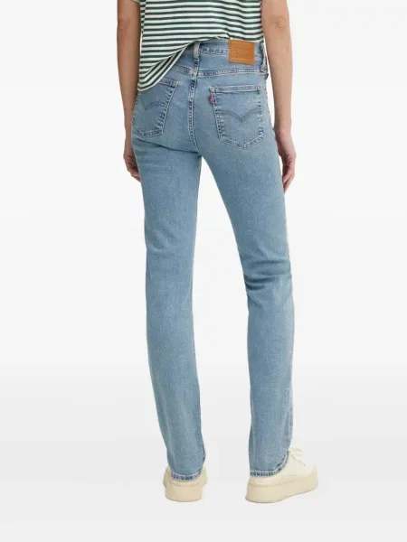 Retro lepršave traperice Levi's® lepršave s izlizanim efektom plava