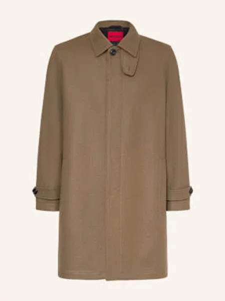 Hugo Vlněný Kabát šedá