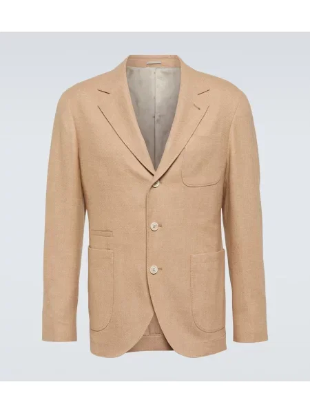 Sacou Brunello Cucinelli de lână maro