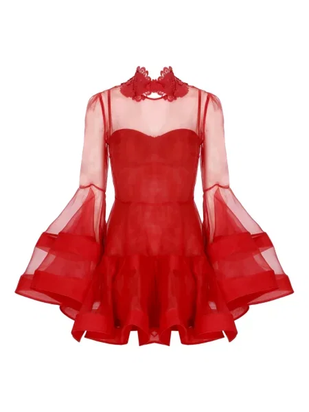 Mała mały sukienka mini Zimmermann garniturowa czerwona