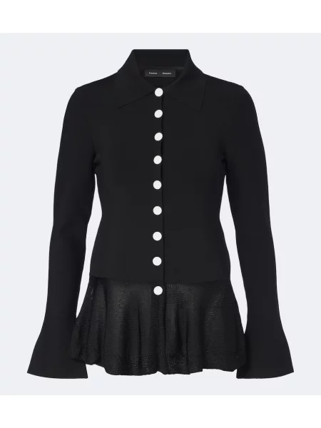 Cardigan Proenza Schouler cu volane negru