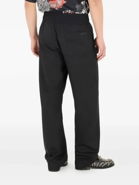 Pantaloni Roberto Cavalli de lână negru