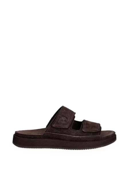Sandale Timberland din piele de căprioară cu bretele maro