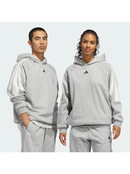 Fleecové basketball kalhoty Adidas Originals šedé