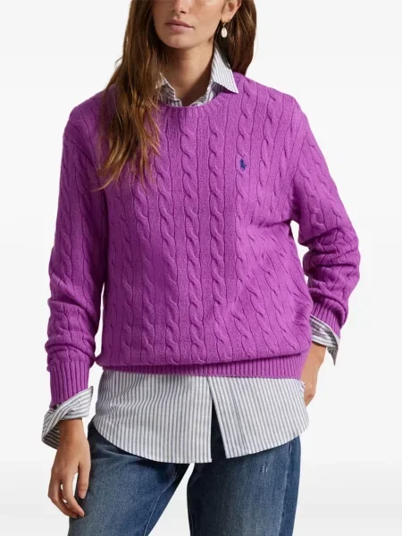 Căciulă Polo Ralph Lauren cu broderie cu dungi cowboy roșu