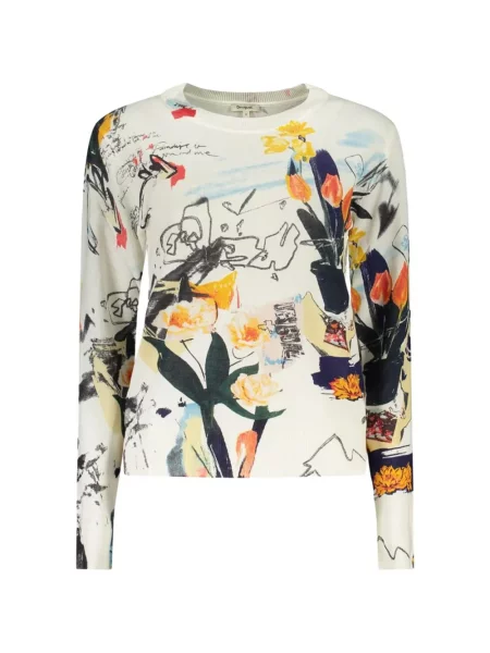Pulover Desigual cu model floral cu imagine