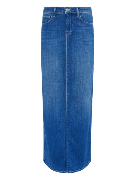 Maksi spódnica jeansowa L'agence niebieska