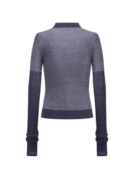 Cardigan Oude Waag tricotate albastru