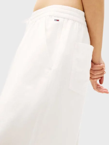Льняные брюки Tommy Jeans белые