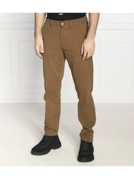 BOSS ORANGE Pantaloni chino Schino Taber | Tapered fit portocaliu