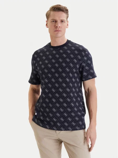 Guess T-Shirt Granatowy