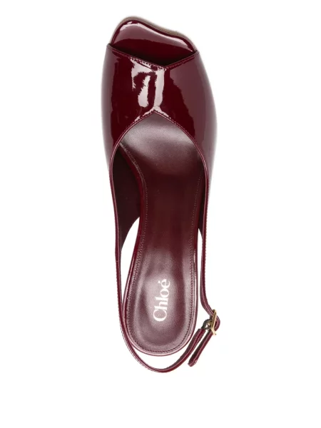Sandale Chloé slingback roșu