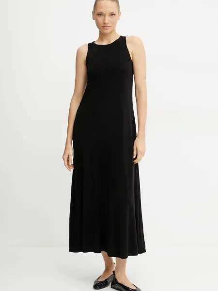 MM rochie maxi evazati negru