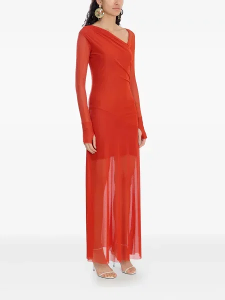 Rochie maxi Amir Slama plasă de costum roșu