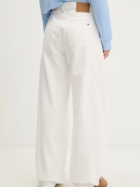 Tommy Jeans jeansy barrel białe