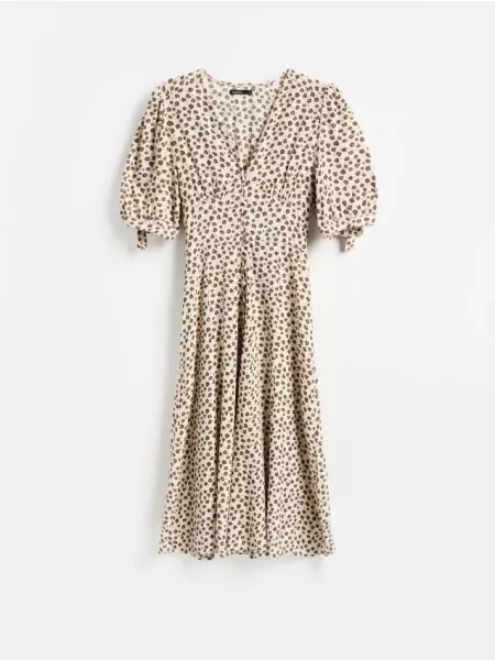 Reserved Rochie din cu model bej