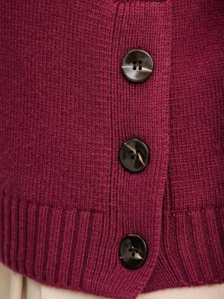 Светр з домішкою вовни Silvian Heach DIOUF легкий гольф бордовий