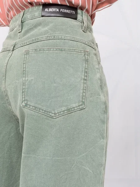 Blugi conici Alberta Ferretti conici verde