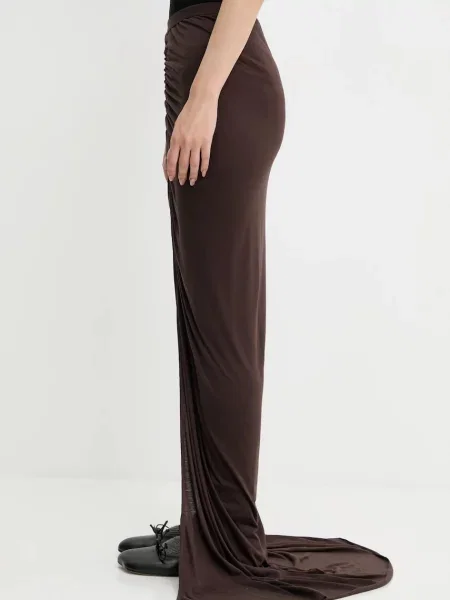Rick Owens Lilies fustă Poppy maro