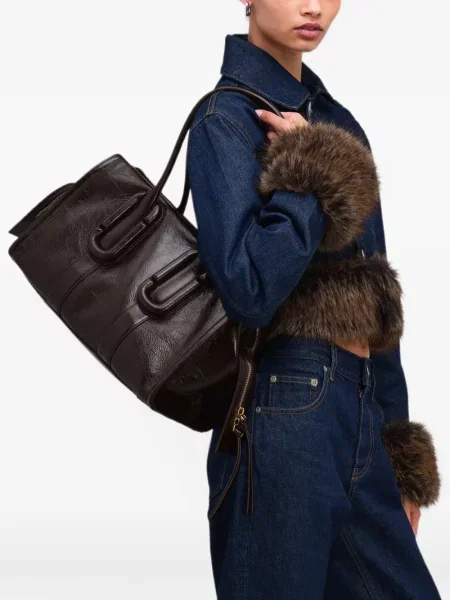 Geantă shopper Marc Jacobs din piele maro
