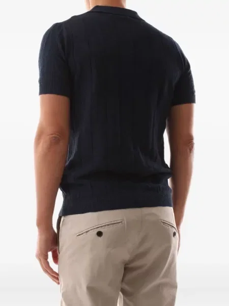 Tricou Jeordie's cu nervuri albastru