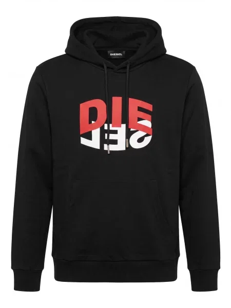 DIESEL Mikina čierna