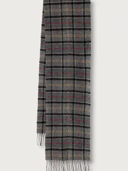 Barbour fular de lână gri